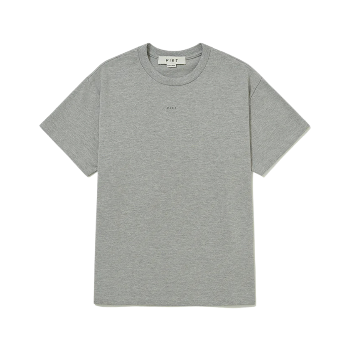 Camiseta Piet Logo Grey Melange