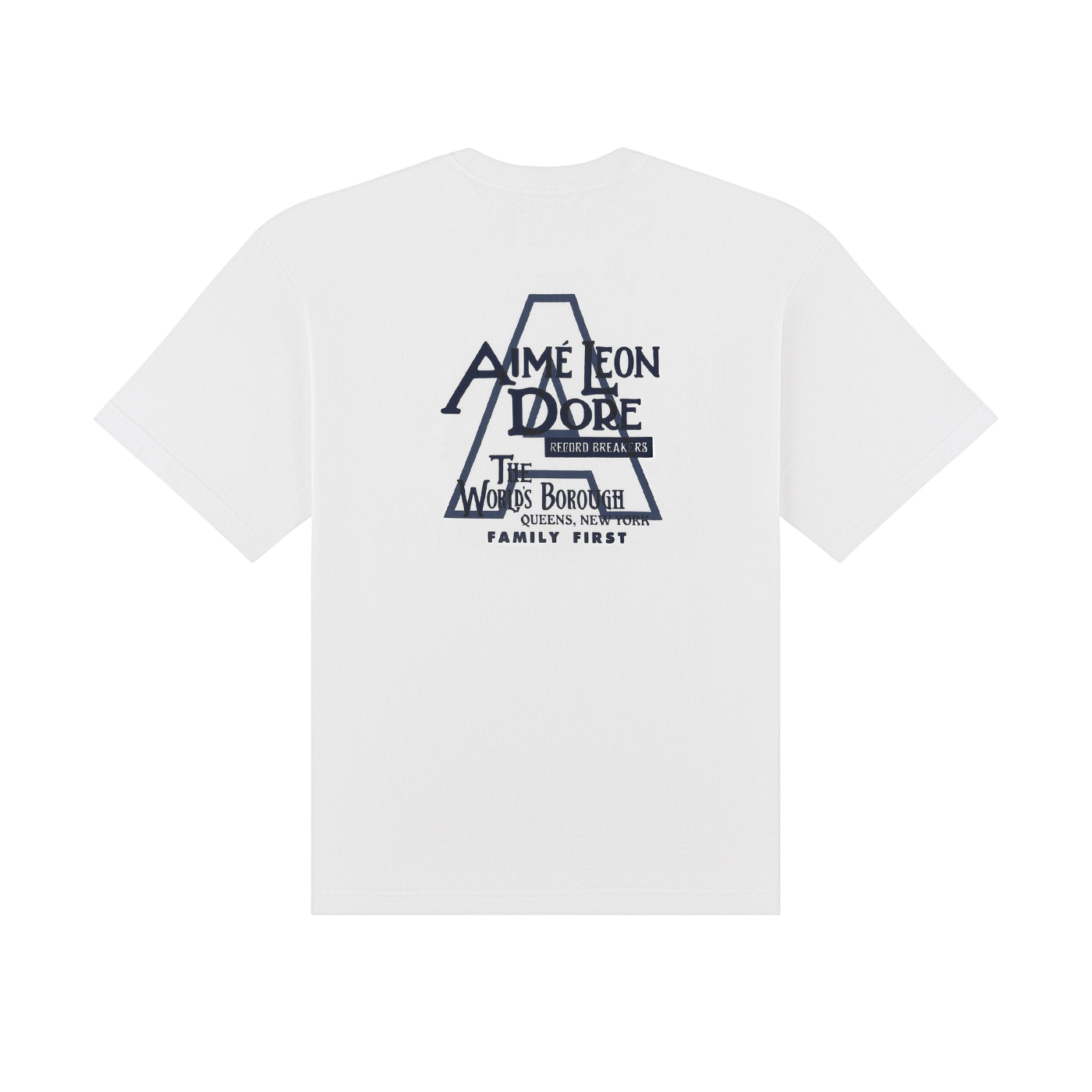 Camiseta Aimé Leon Dore Records Breakers Branca