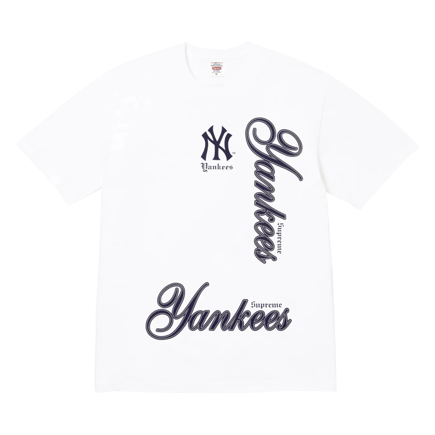 Camiseta Supreme MLB NY Branca