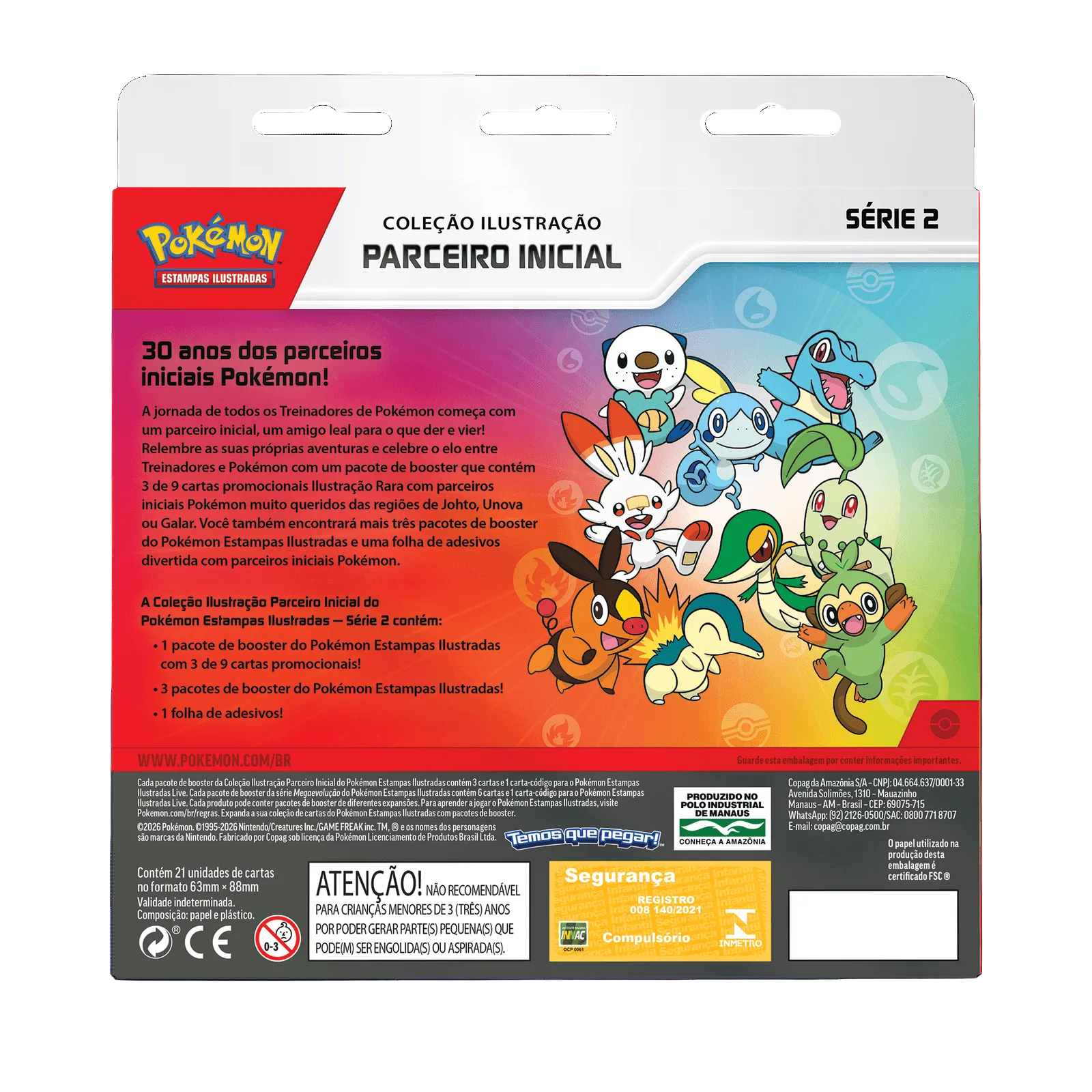Pokemon Box Coleção Ilustração Parceiro Inicial - Série 2