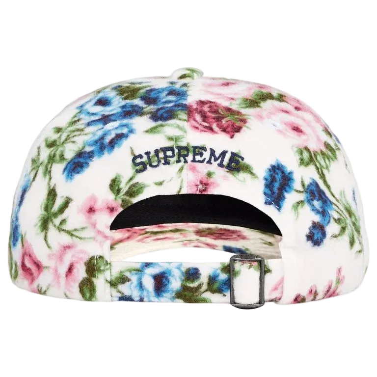 Boné Supreme Floral 6-Panel Branco