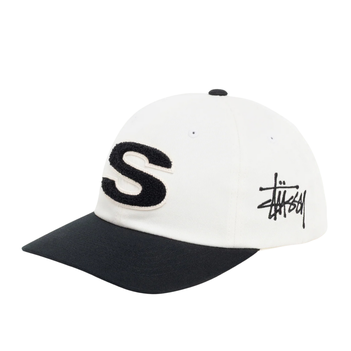 Boné Stussy Chenille S Branco Preto