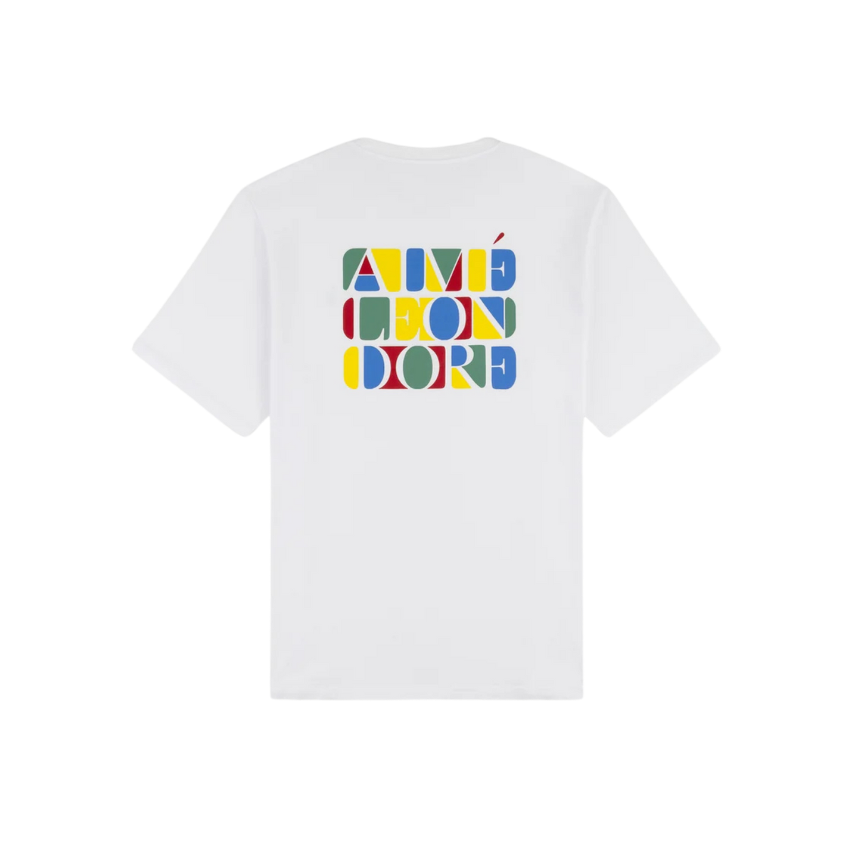 Camiseta Aimé Leon Dore Stacked Logo Bright White