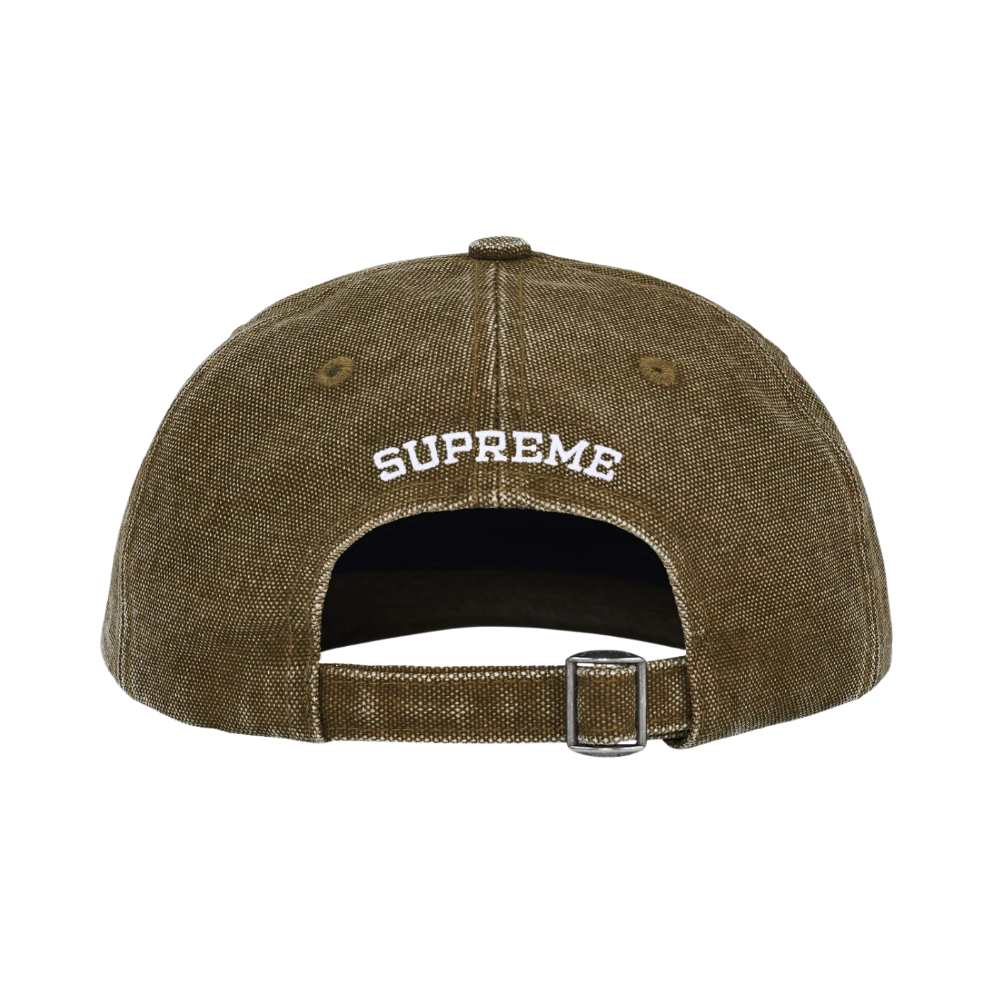 Boné Supreme Pigment Coated Canvas S Logo Olive