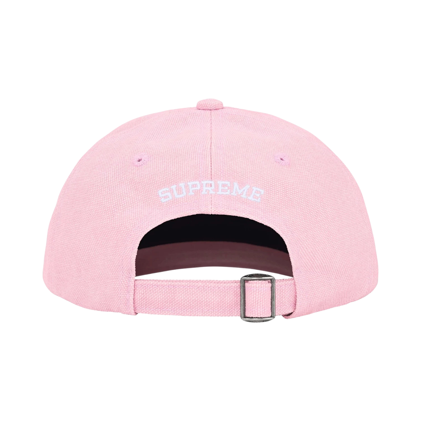 Boné Supreme Pigment Coated Canvas S Logo Rosa