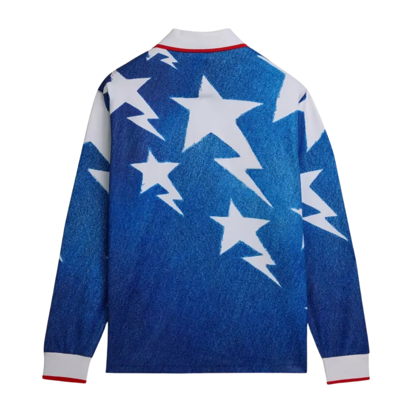 Bape x adidas Camiseta Manga Longa LSL Star Medium Blue Denim