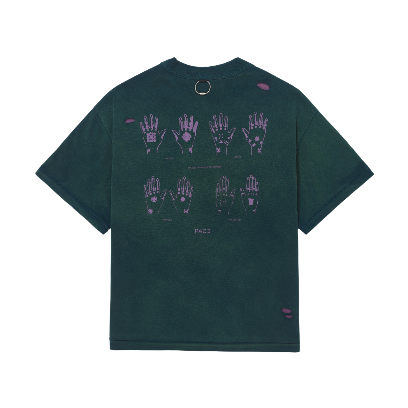Camiseta Pace Hajichi Stone Washed Verde