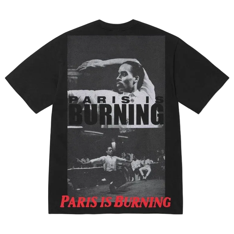 Camiseta Supreme Paris is Burning Preta